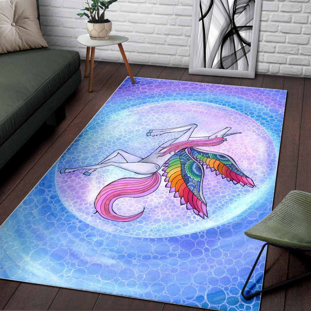 Rainbow Unicorn Area Rug