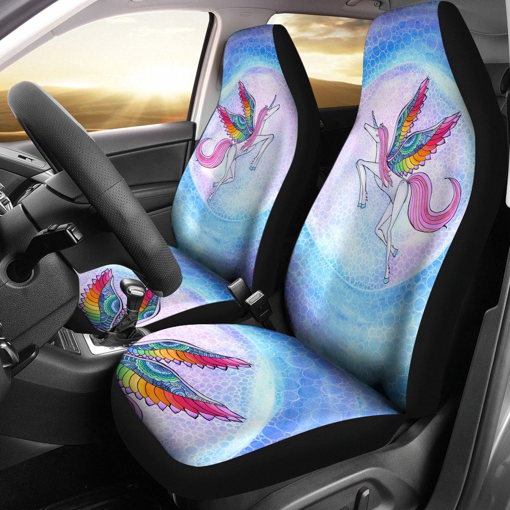 Rainbow Unicorn Car Seat Covers