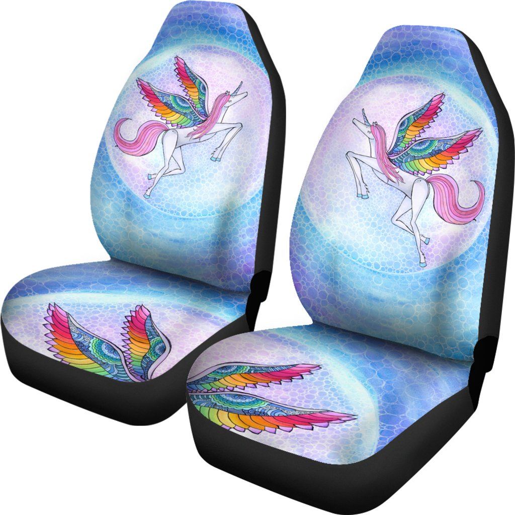 Rainbow Unicorn Car Seat Covers