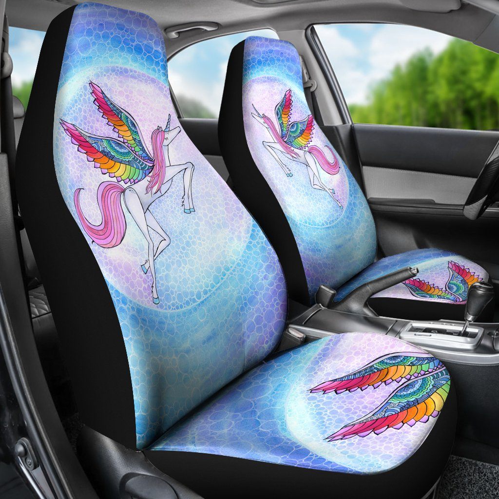 Rainbow Unicorn Car Seat Covers