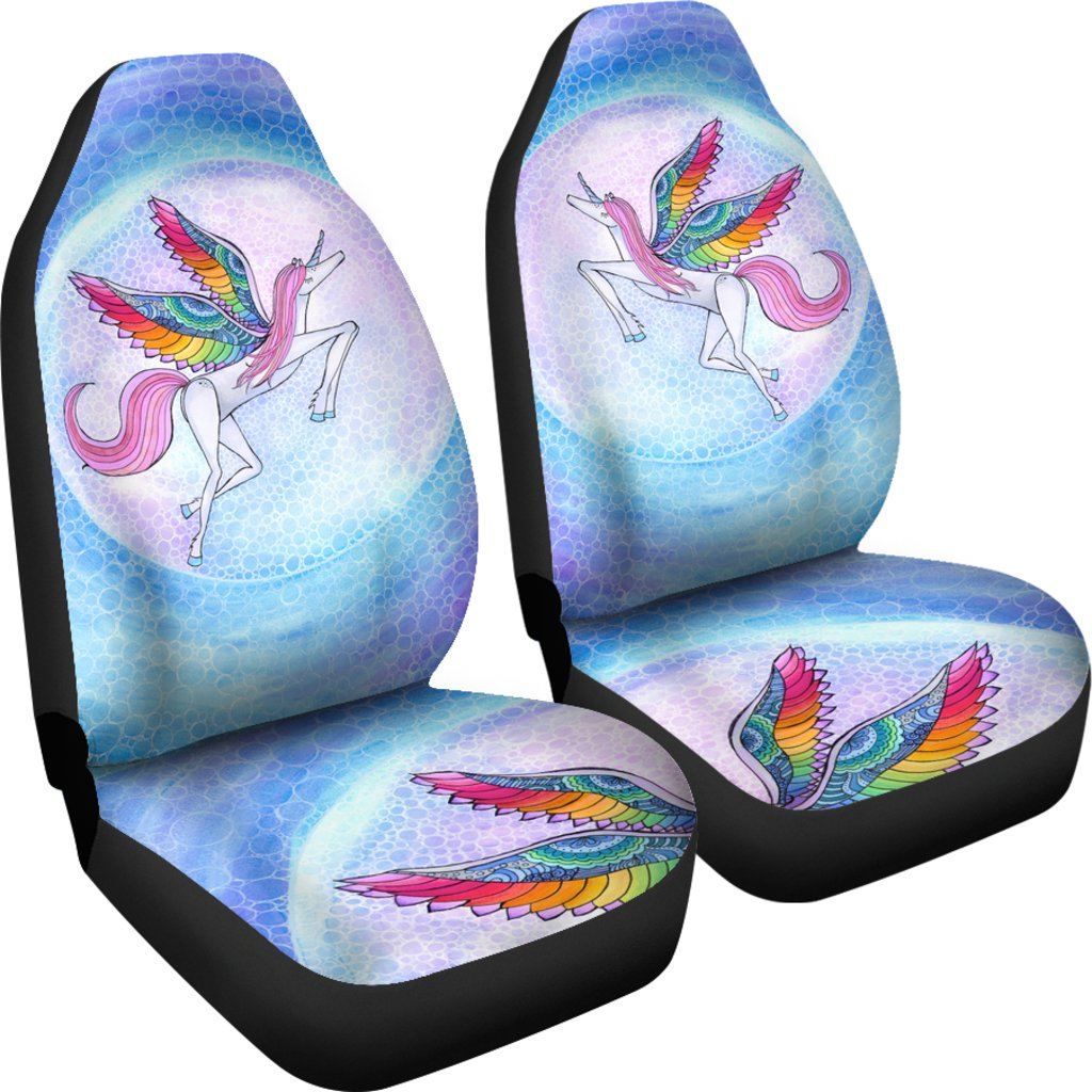 Rainbow Unicorn Car Seat Covers