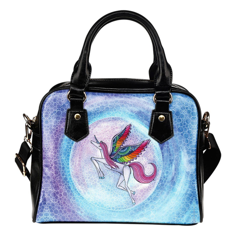 Rainbow Unicorn Shoulder Handbag