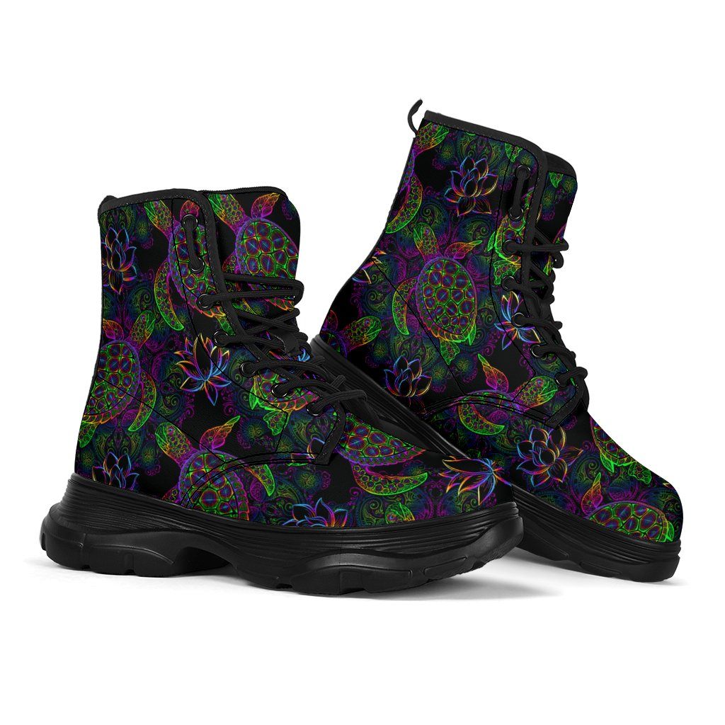 Sea Turtle Chunky Boots
