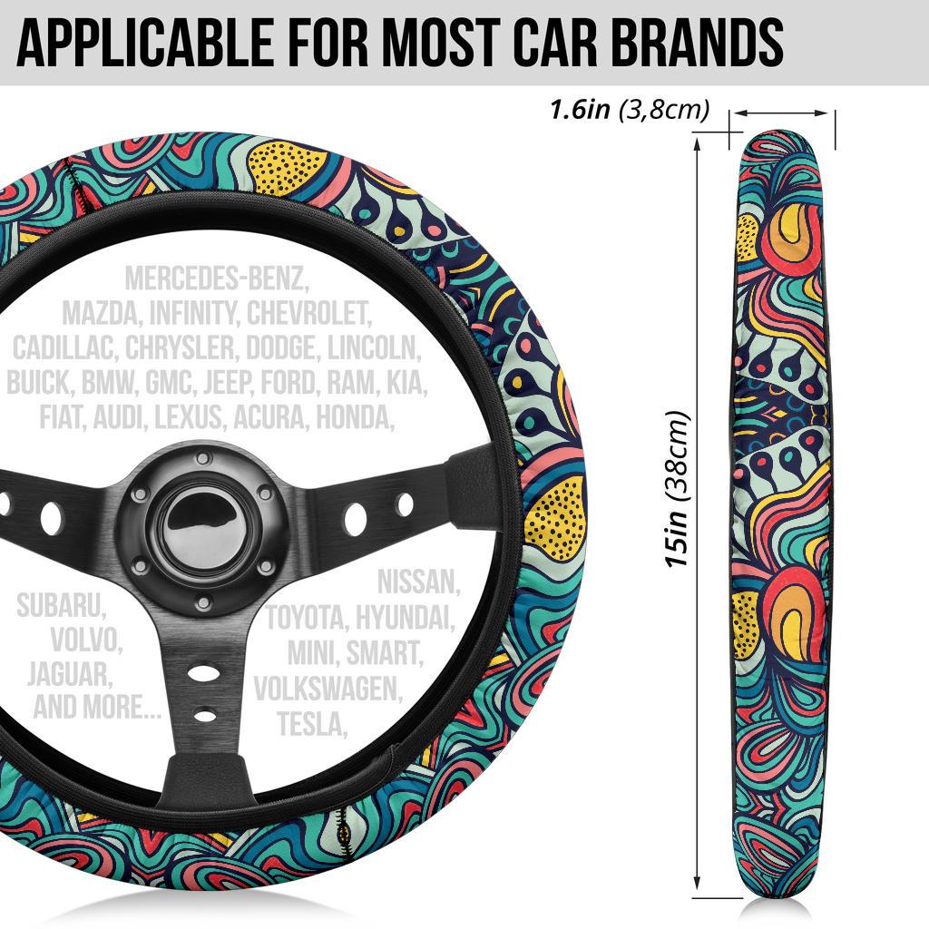 Shapes Steering Wheel Cover