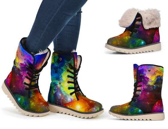 Colorful Galaxy Polar Boots