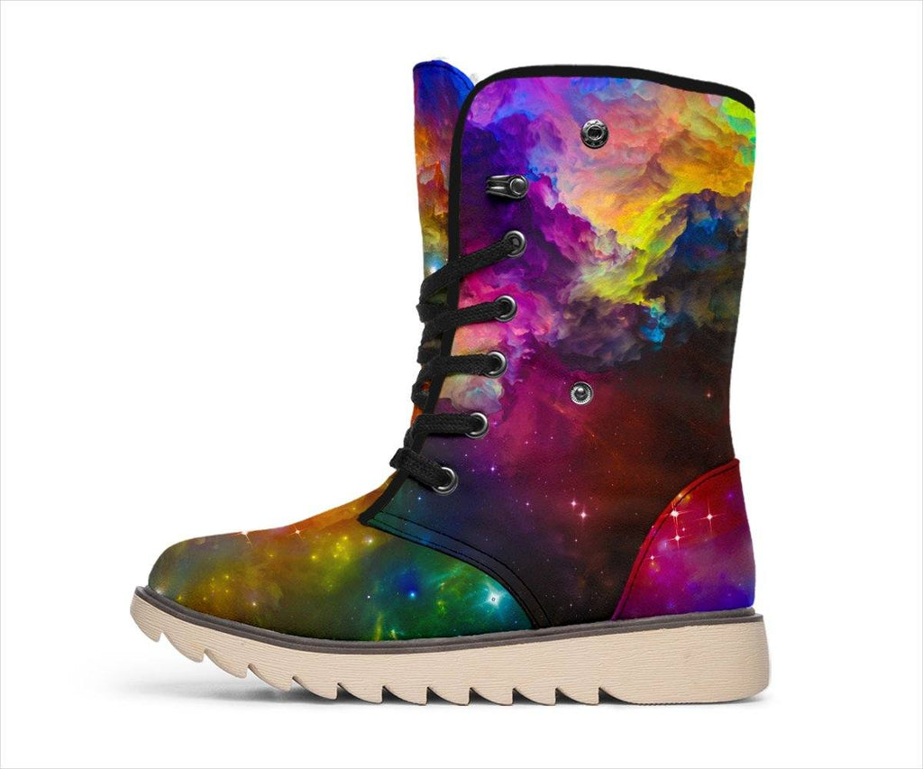 Colorful Galaxy Polar Boots