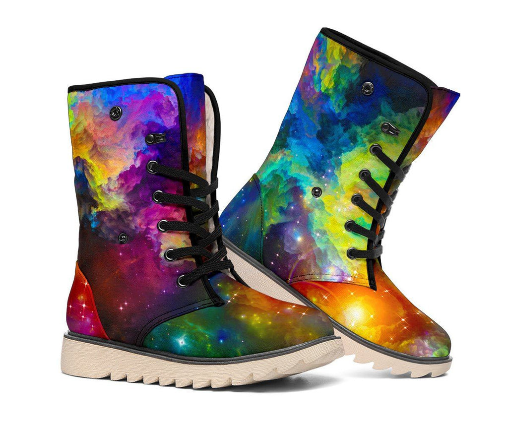 Colorful Galaxy Polar Boots