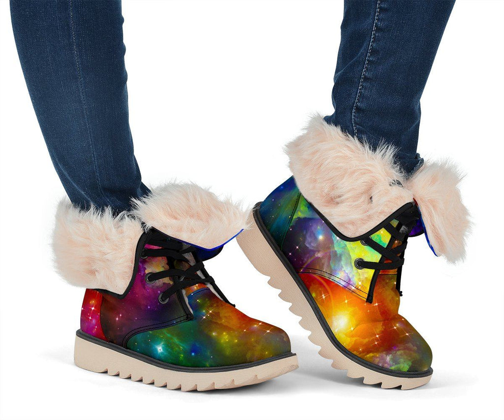 Colorful Galaxy Polar Boots