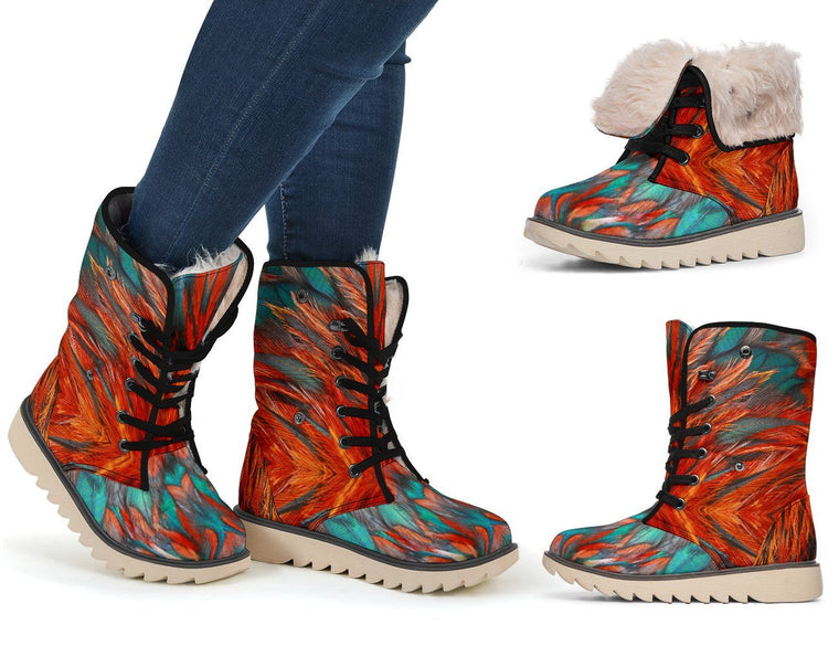 Flame Feathers Polar Boots