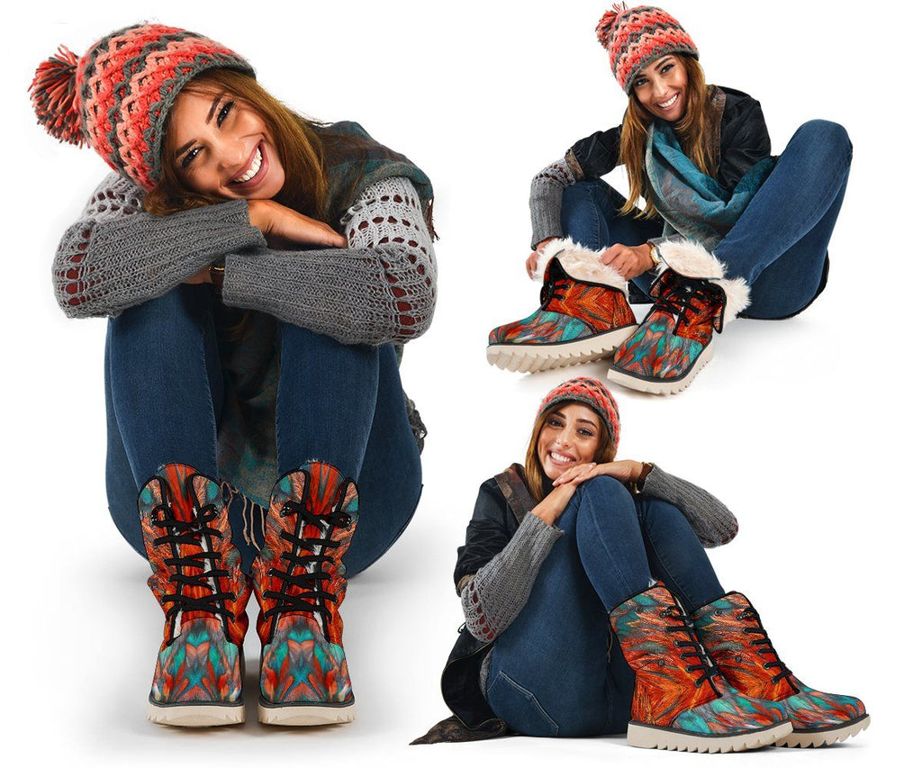 Flame Feathers Polar Boots