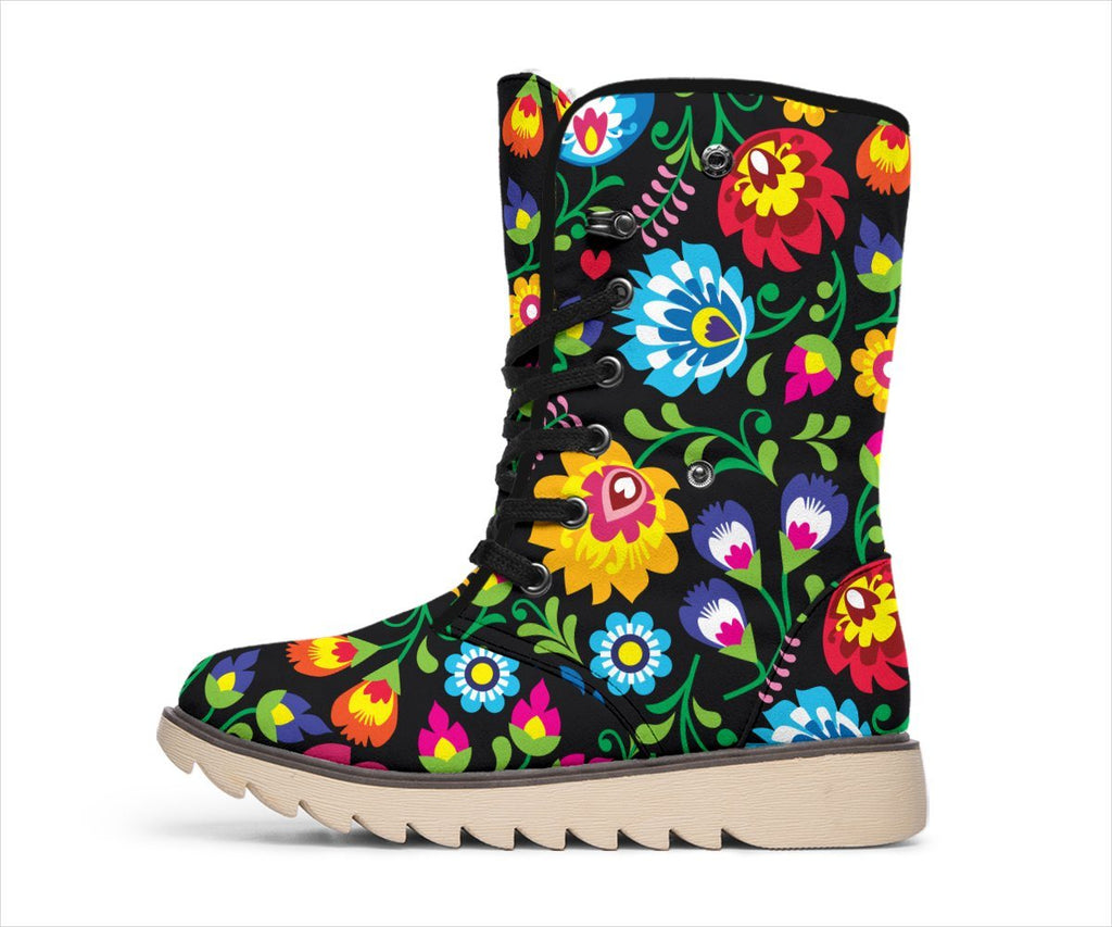 Floral Polar Boots