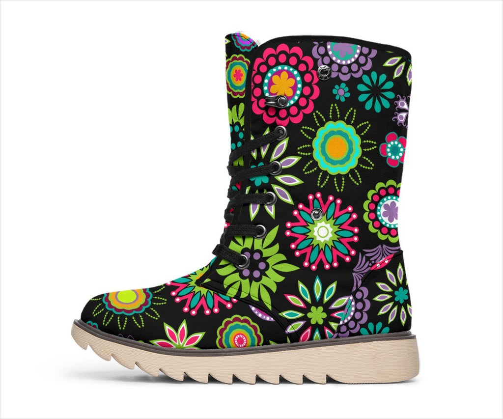 Happy Flowers Polar Boots