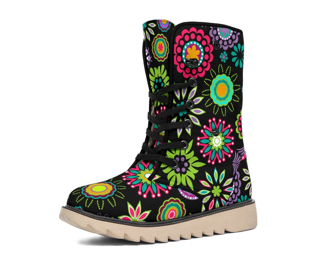 Happy Flowers Polar Boots
