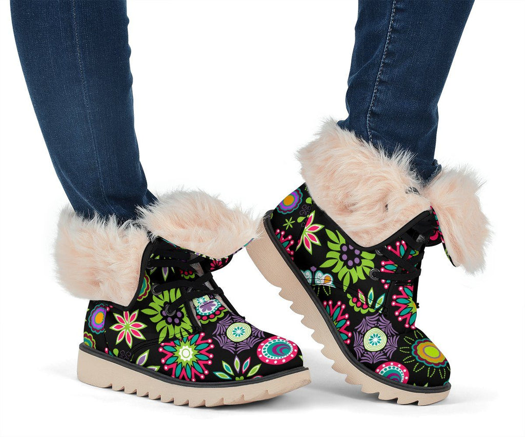 Happy Flowers Polar Boots