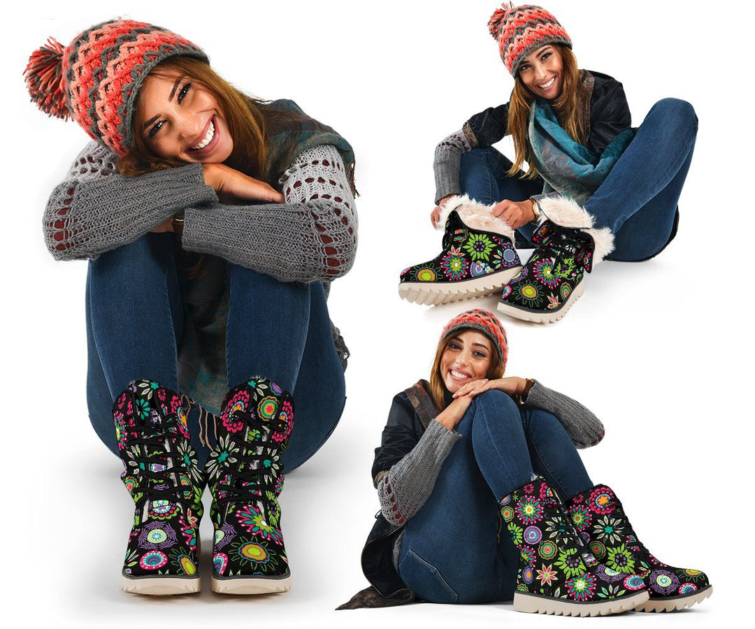 Happy Flowers Polar Boots