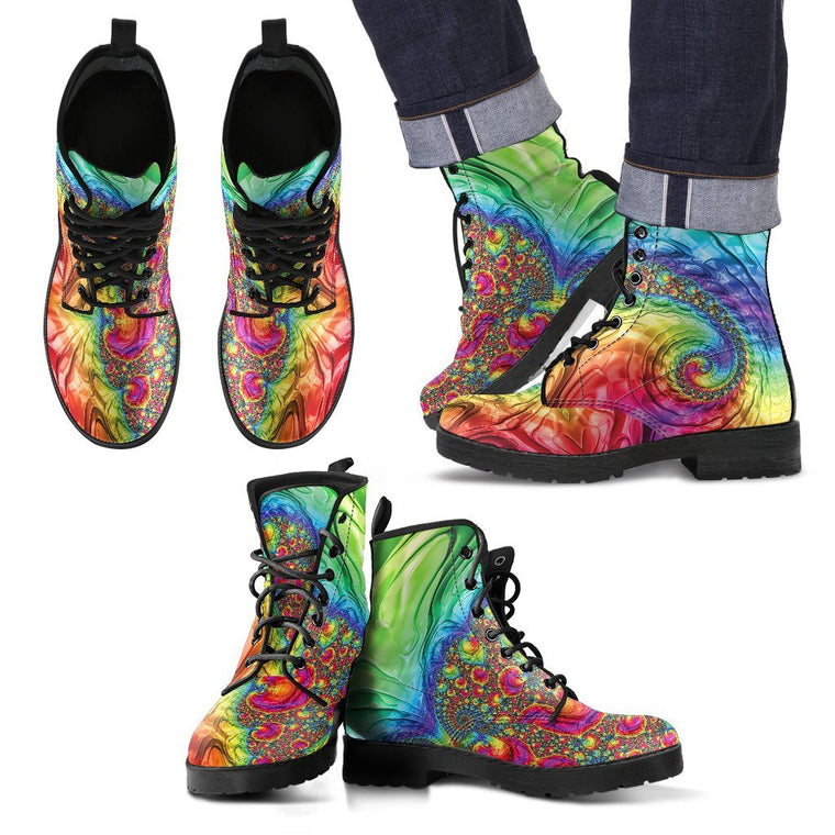 Shoes - Happy Rainbow Men's Boots