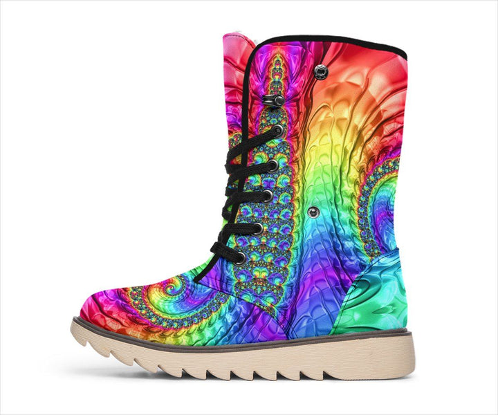Happy Rainbow Polar Boots
