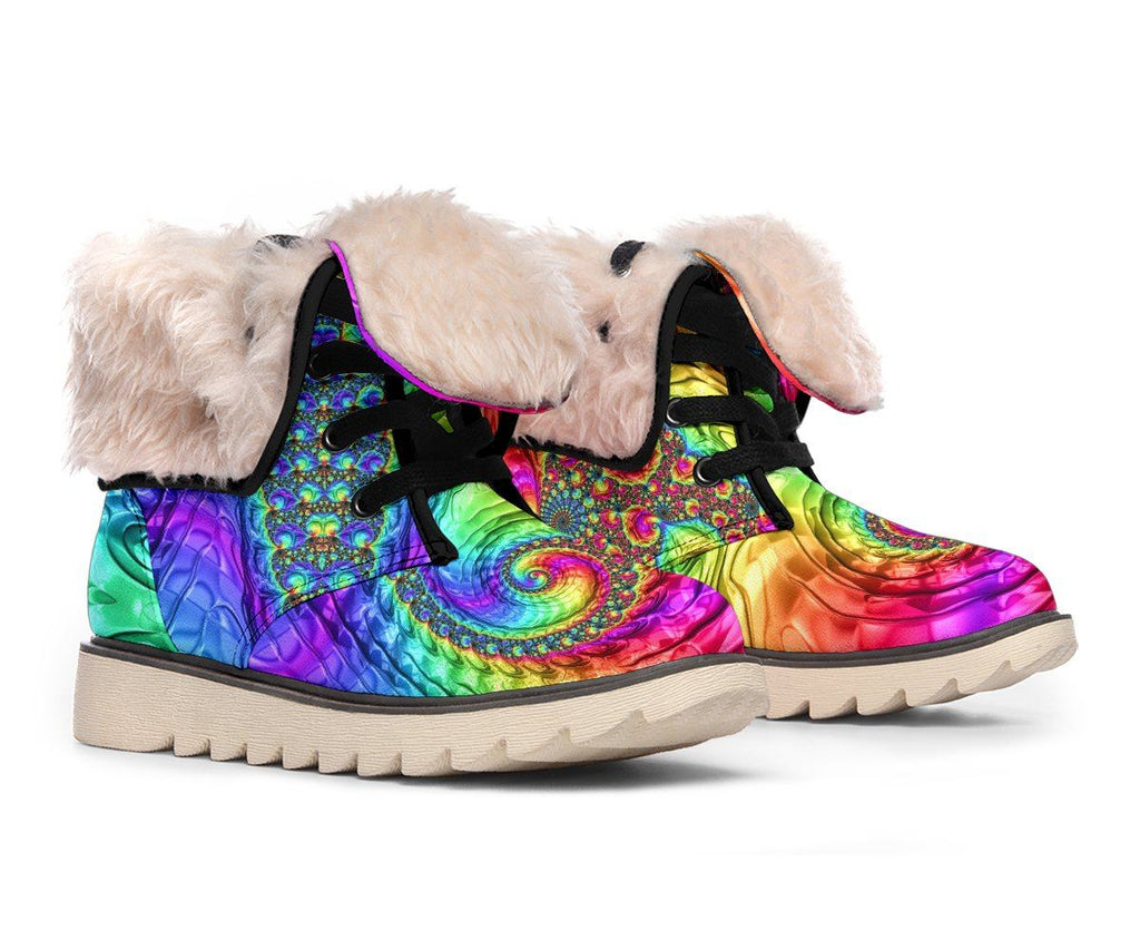 Happy Rainbow Polar Boots