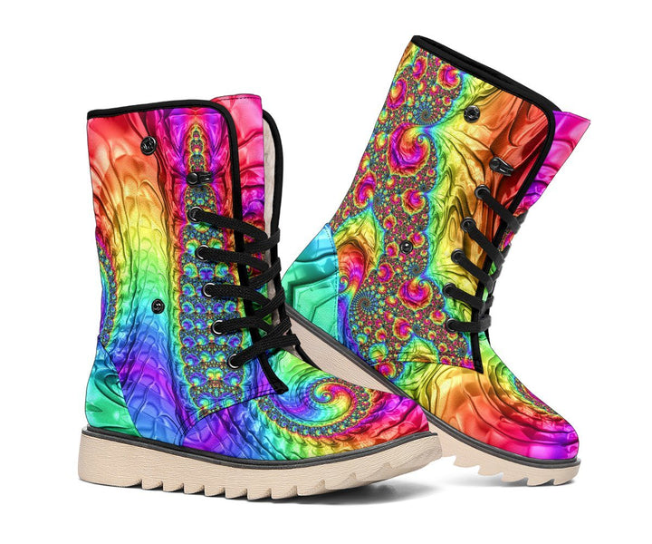 Happy Rainbow Polar Boots