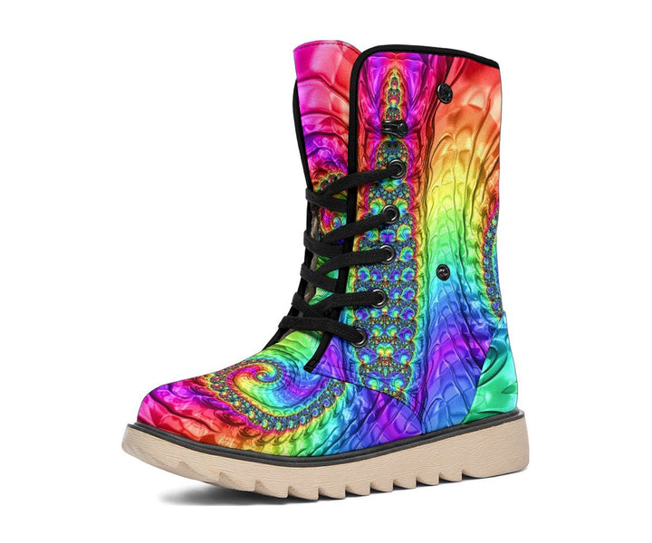 Happy Rainbow Polar Boots