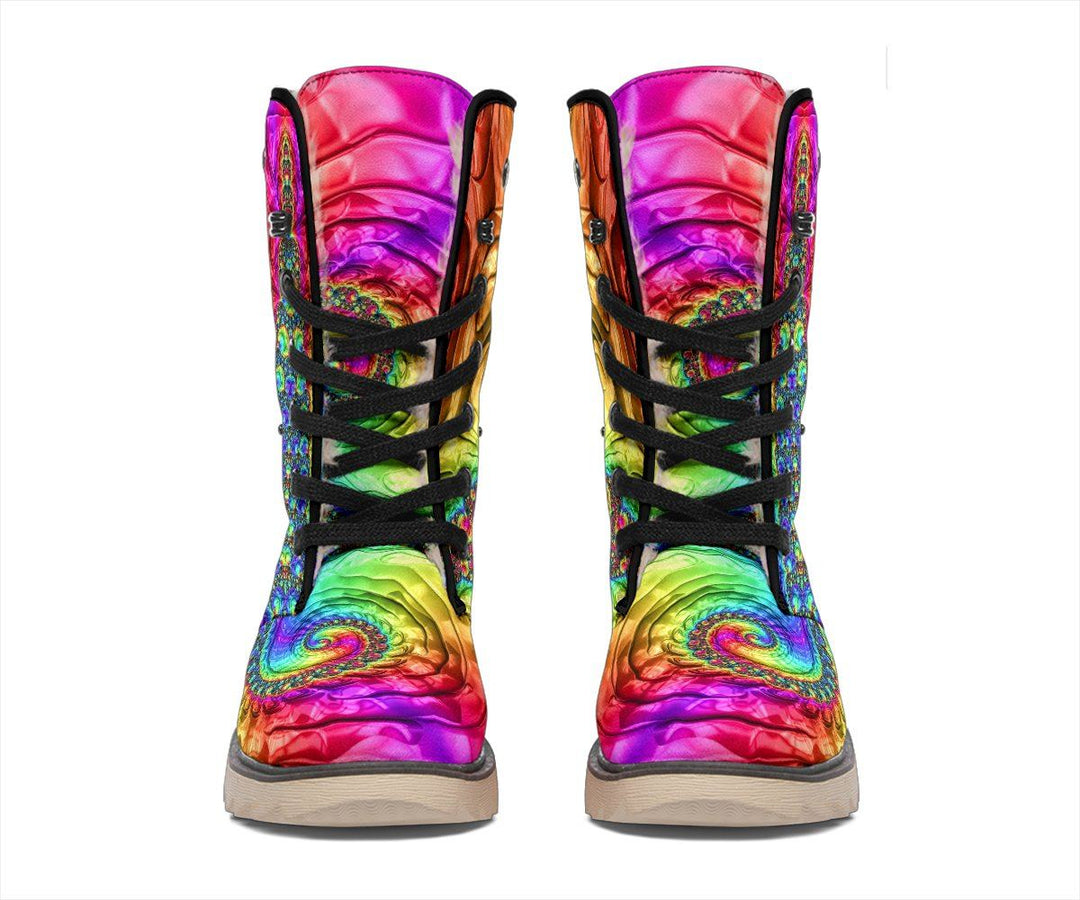 Happy Rainbow Polar Boots