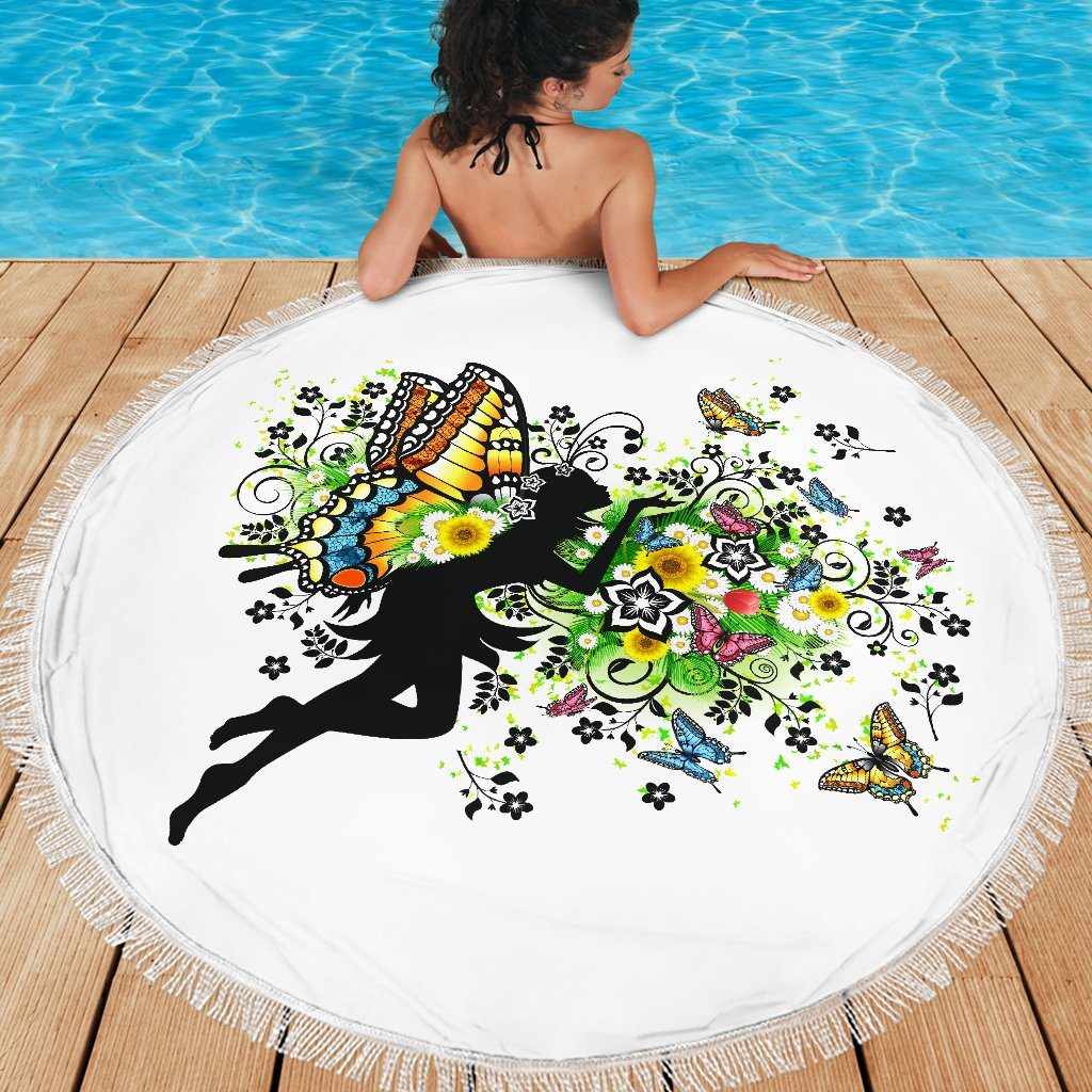 Spring Fairy Beach Blanket
