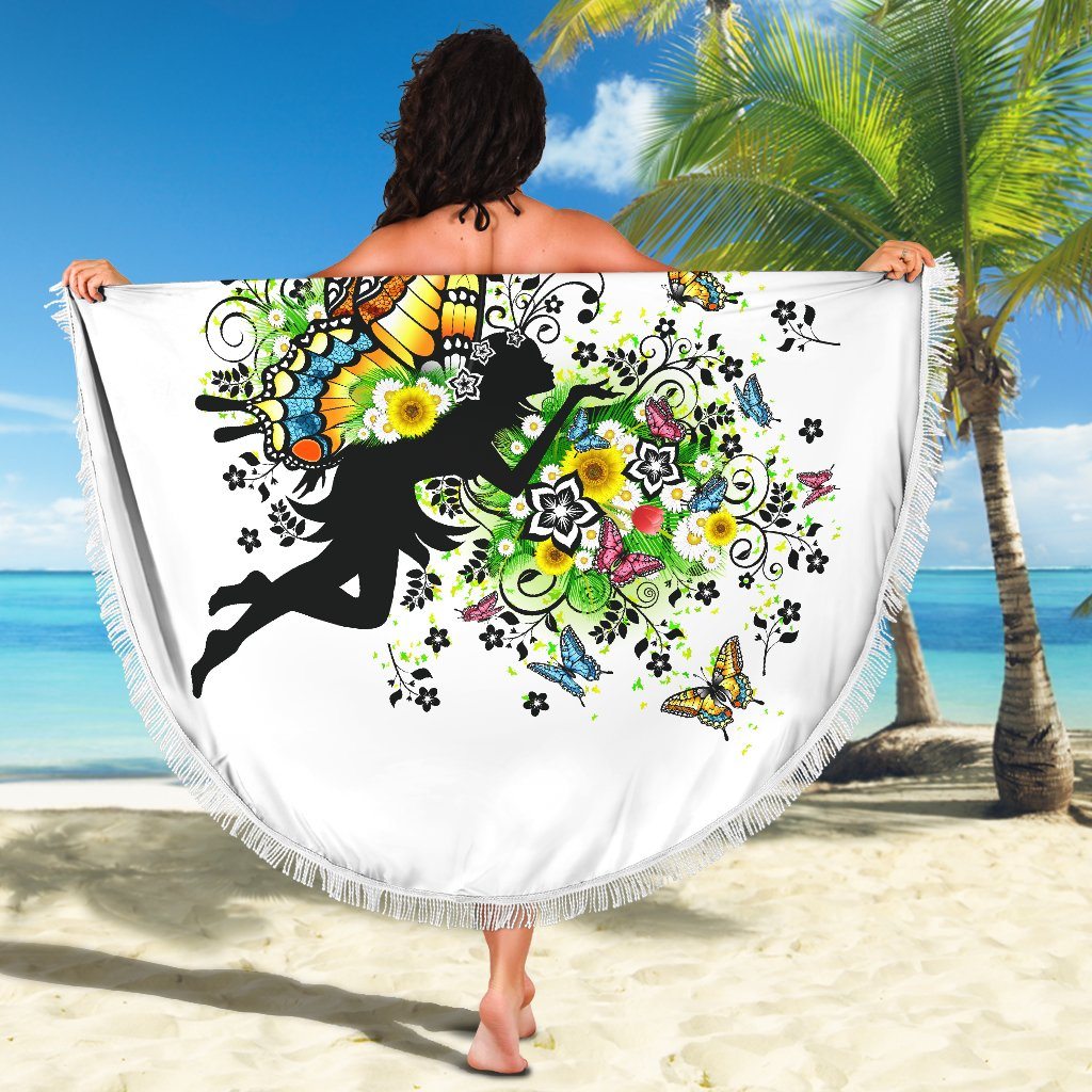 Spring Fairy Beach Blanket