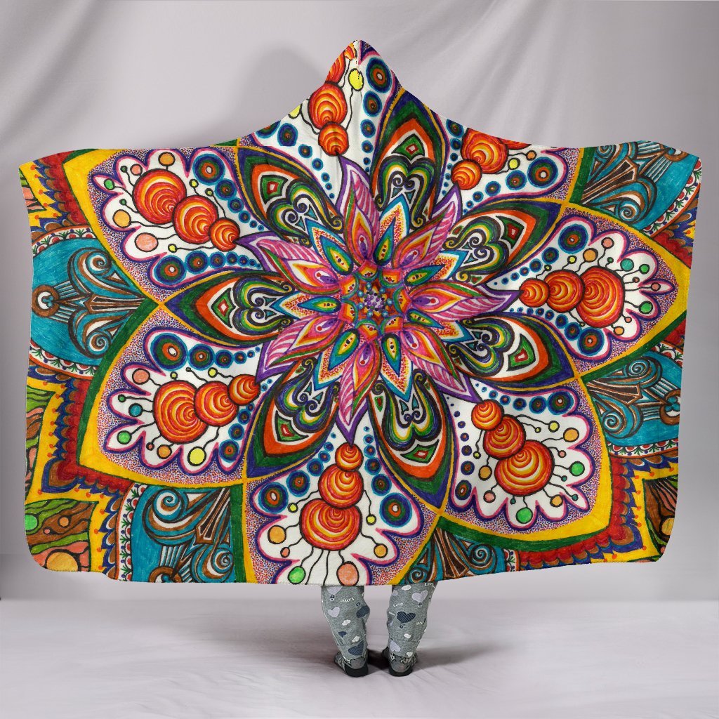 Star Mandala Hooded Blanket