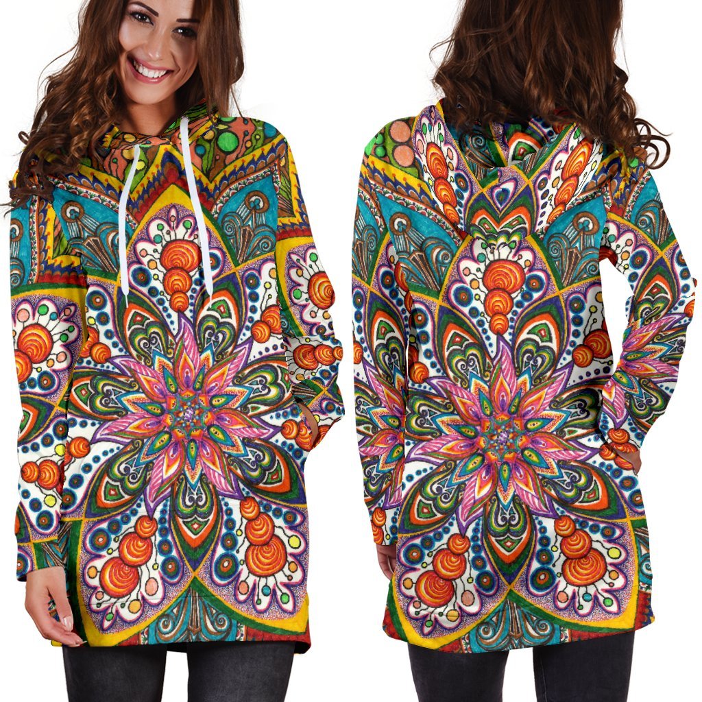 Star Mandala Hoodie Dress