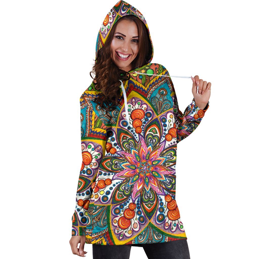 Star Mandala Hoodie Dress