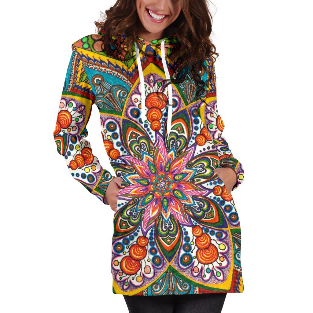 Star Mandala Hoodie Dress