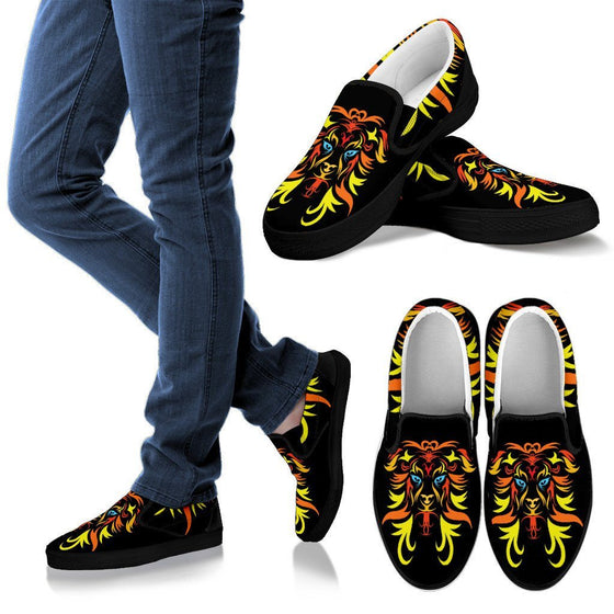The Lion- Men Slip Ons