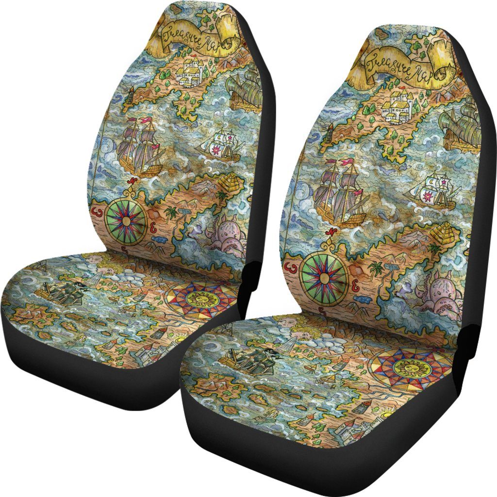 Treasure Map Car Seat Covers