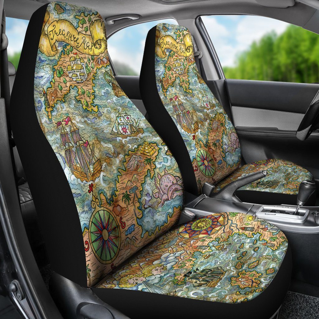 Treasure Map Car Seat Covers