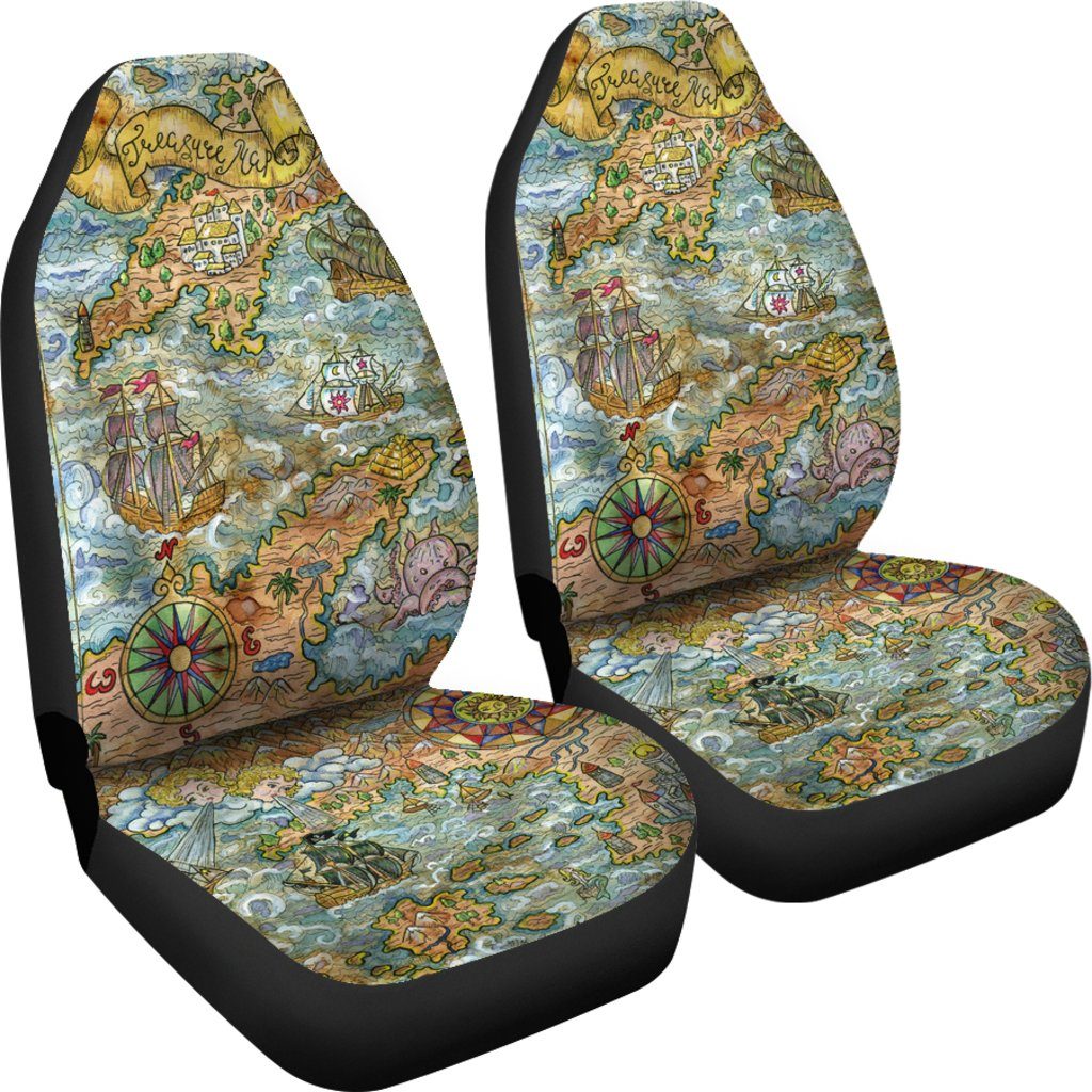 Treasure Map Car Seat Covers
