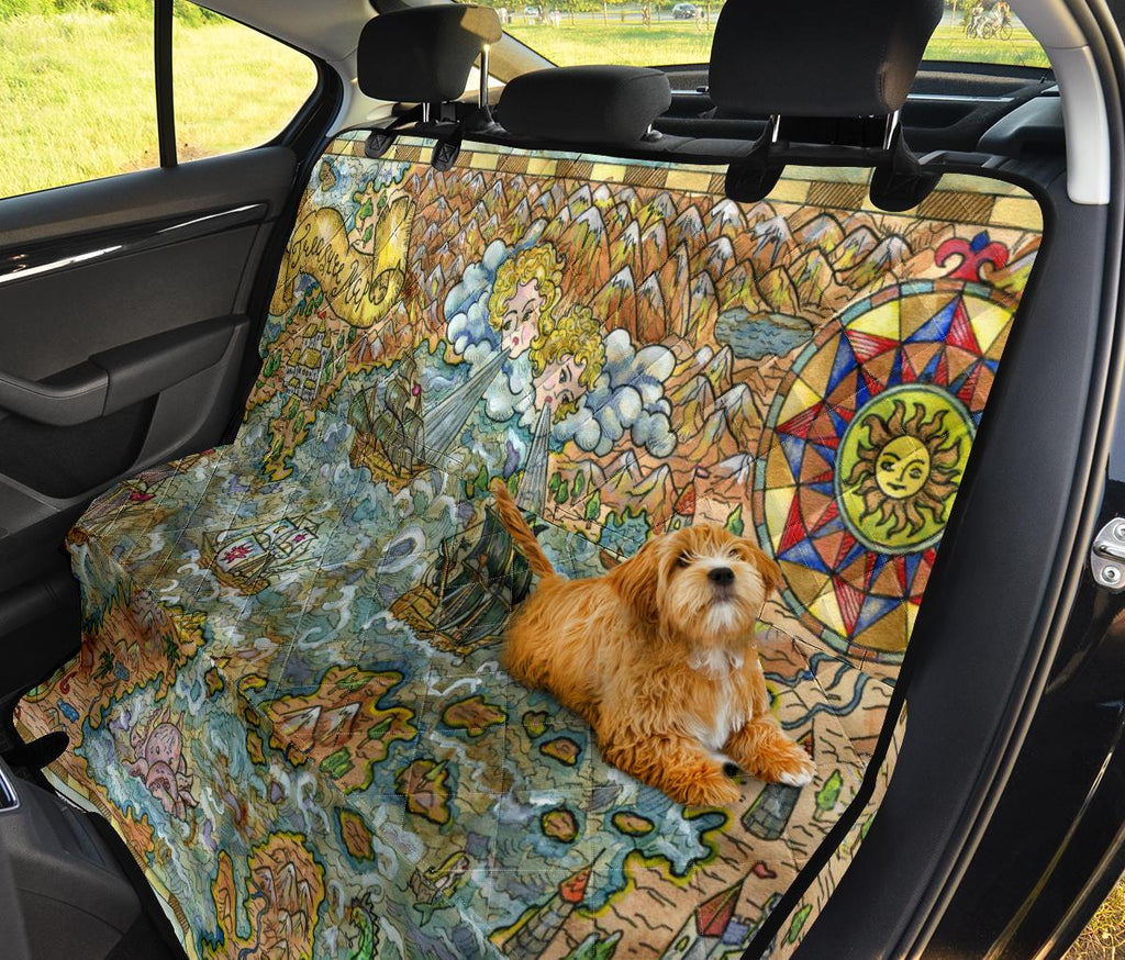 Treasure Map Pet Seat Covers