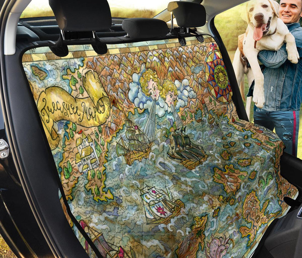 Treasure Map Pet Seat Covers