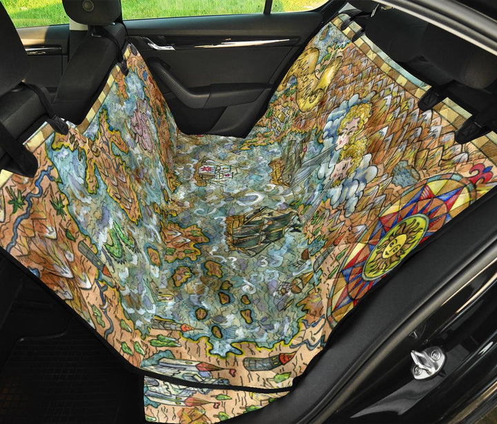 Treasure Map Pet Seat Covers