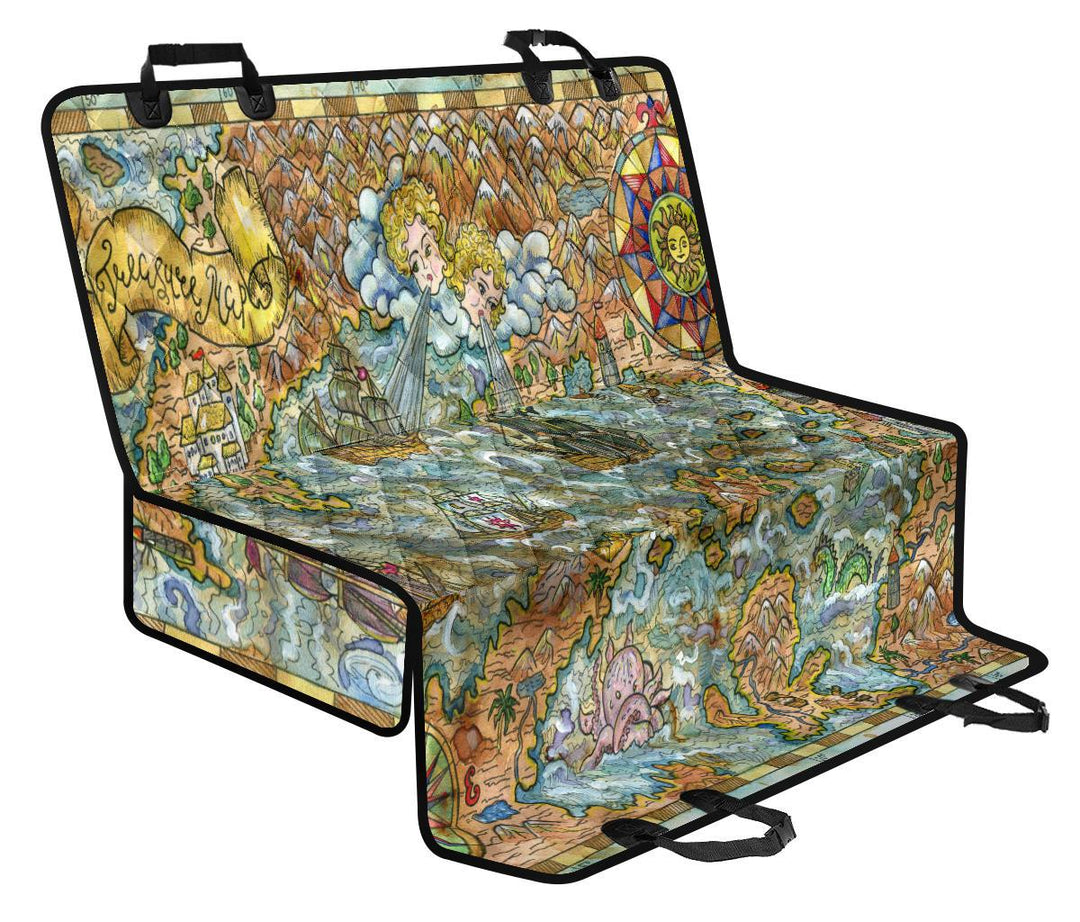 Treasure Map Pet Seat Covers
