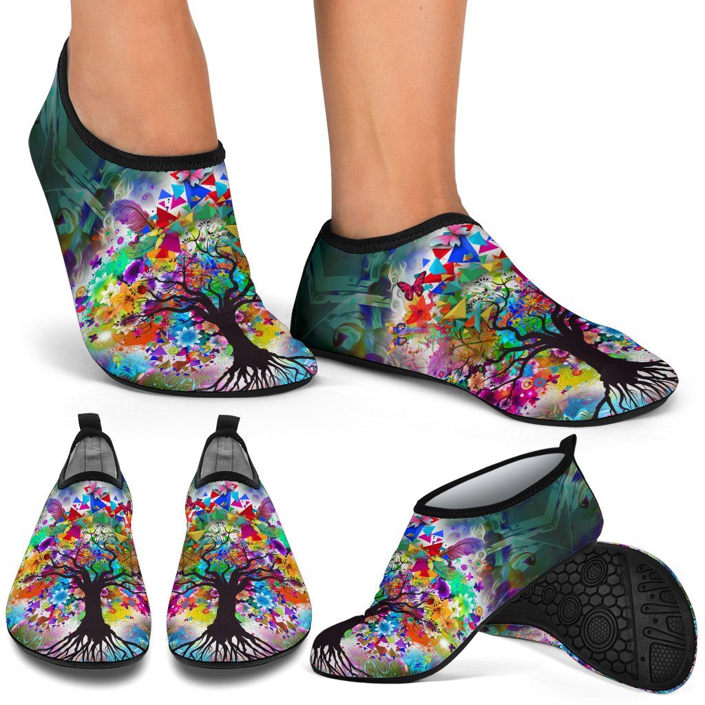 Tree Of Life Aqua Shoes