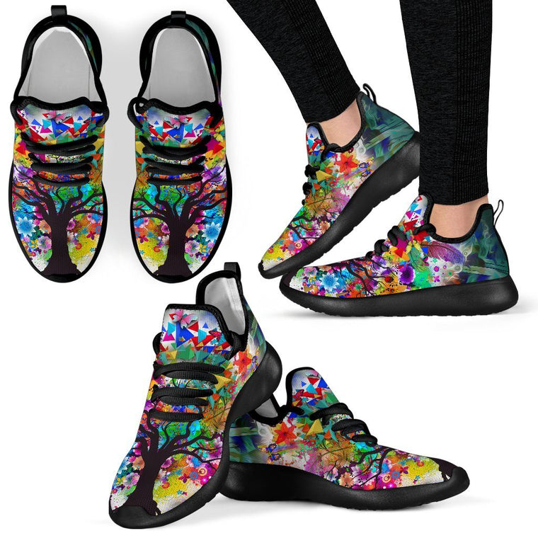 Tree Of Life Mesh Knit Sneakers