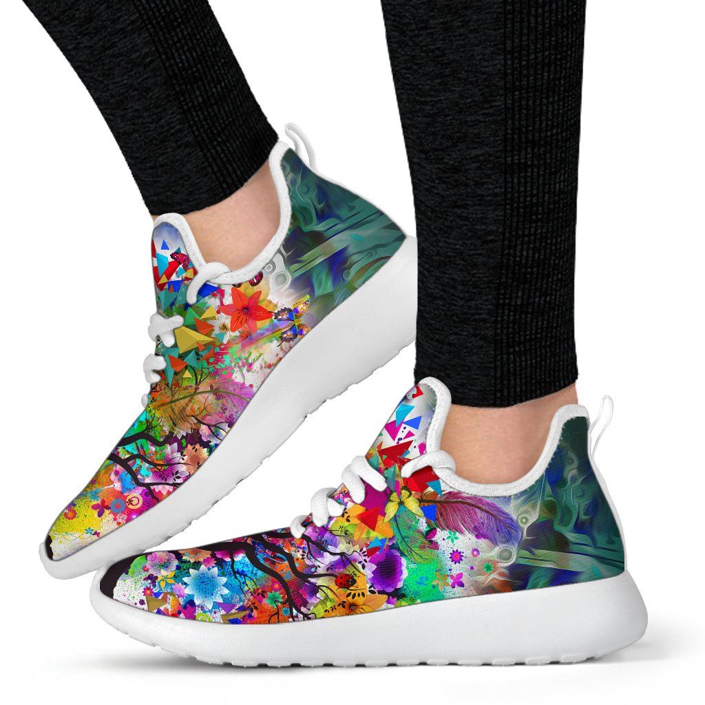 Tree Of Life Mesh Knit Sneakers