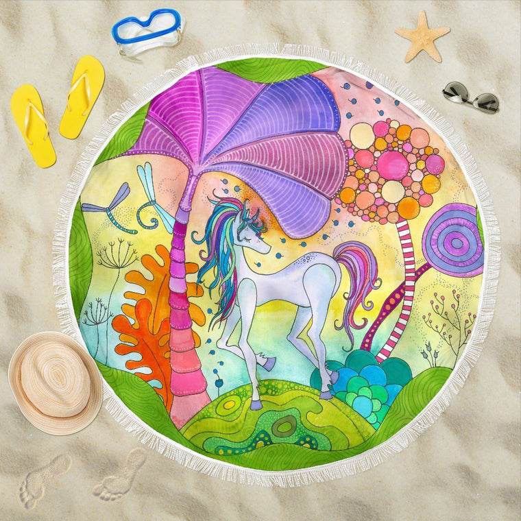 Unicorn Beach Blanket