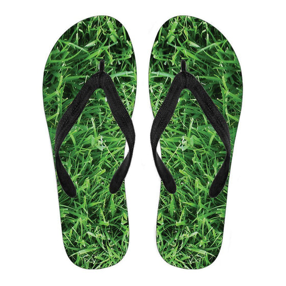 Walking On Grass Flip Flops