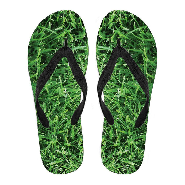 Walking On Grass Flip Flops