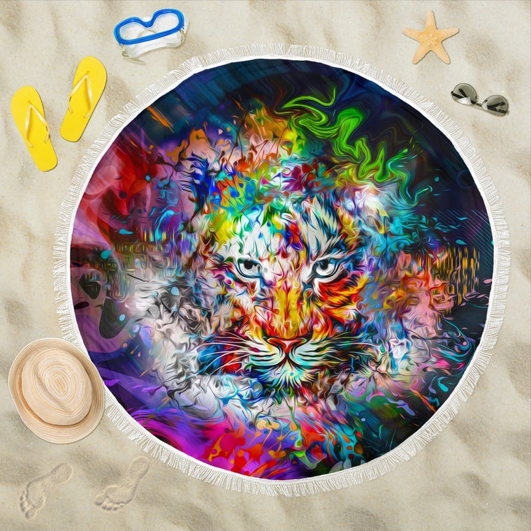 Wild Tiger Beach Blanket