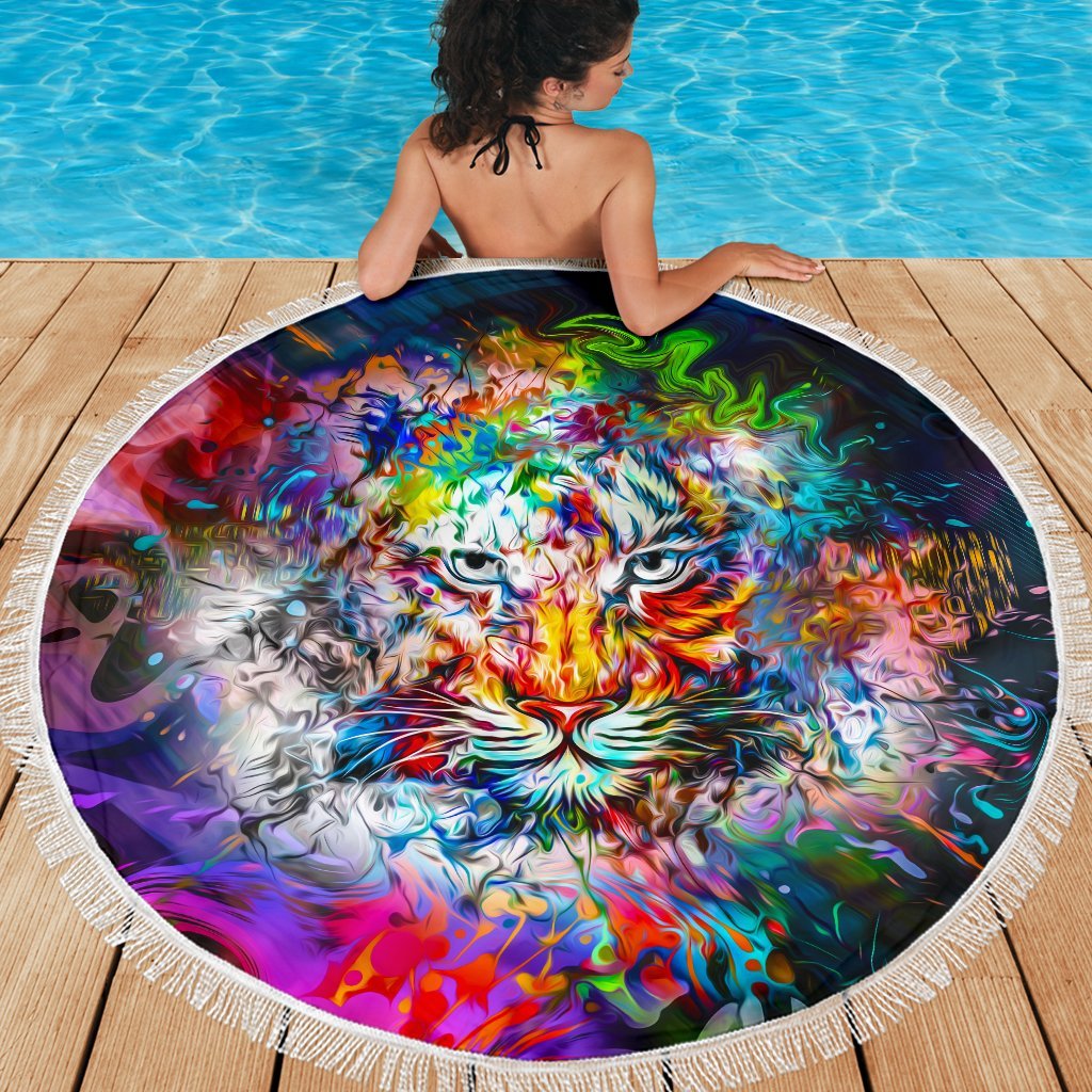 Wild Tiger Beach Blanket