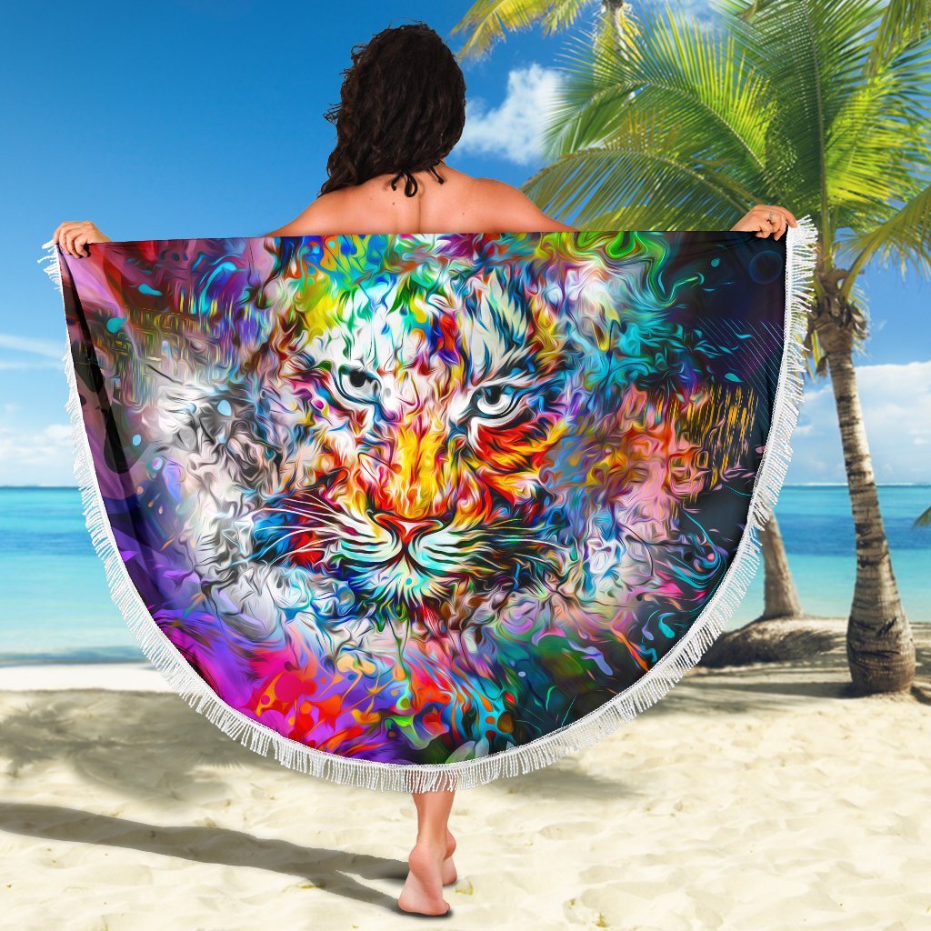 Wild Tiger Beach Blanket