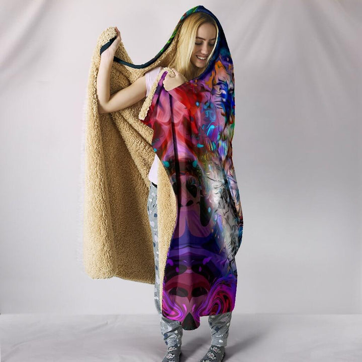Wild Tiger Hooded Blanket