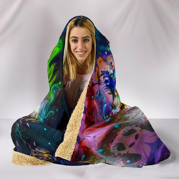 Wild Tiger Hooded Blanket
